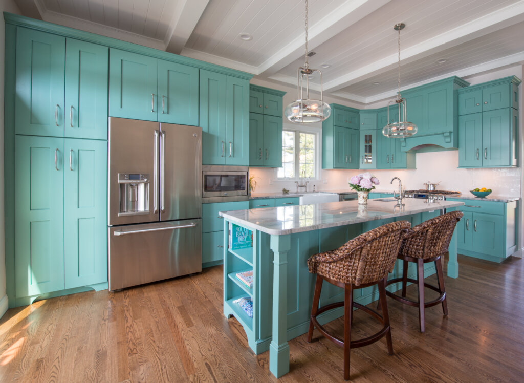 coastal kitchen sea blue